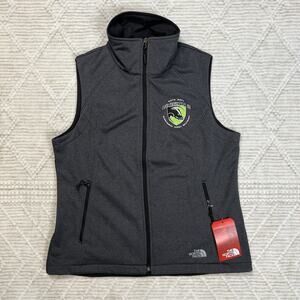 NWT The North Face Vest Women’s‎ L Ridgewall Full Zip Black Soft Shell W/ LOGO